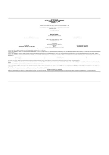 Thumbnail eHealth 10-K Annual Report 2021