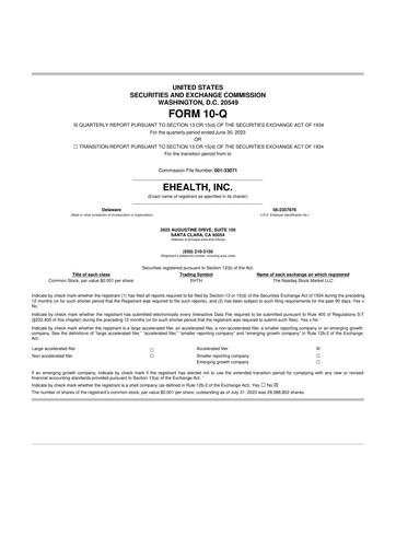 Thumbnail eHealth 10-Q Quarterly Report FY2023 
