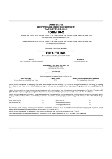 Thumbnail eHealth 10-Q Quarterly Report FY2026 