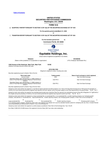 Thumbnail Equitable Holdings
 10-Q Quarterly Report FY 