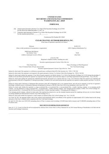 Thumbnail Clear Channel Outdoor
 10-K Annual Report 2017