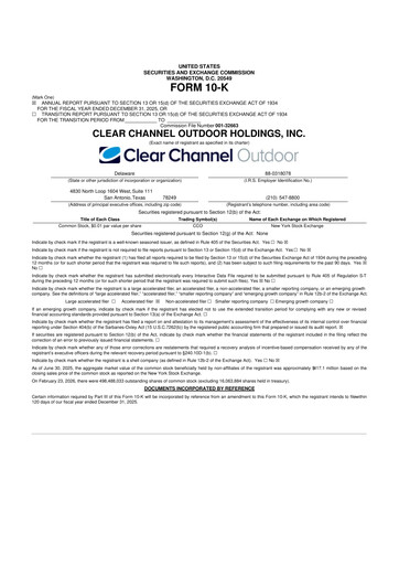 Thumbnail Clear Channel Outdoor
 10-K Annual Report 2025