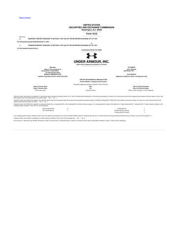 Vorschaubild Under Armour
 10-Q Quartalsbericht 2025 