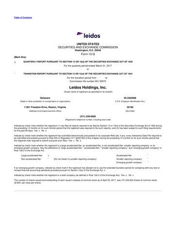Thumbnail Leidos 10-Q Quarterly Report FY2017 