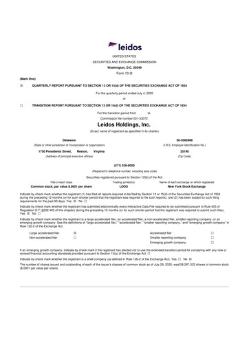 Thumbnail Leidos 10-Q Quarterly Report FY2025 