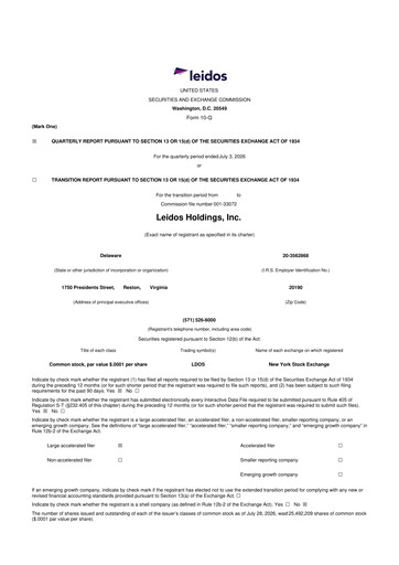 Thumbnail Leidos 10-Q Quarterly Report FY2026 