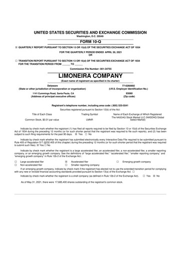 Thumbnail Limoneira
 10-Q Quarterly Report FY2021 