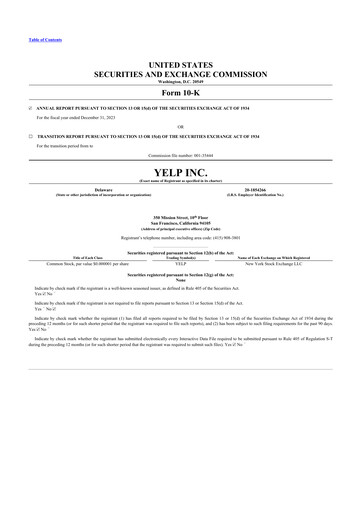 Thumbnail Yelp 10-K Annual Report 2023