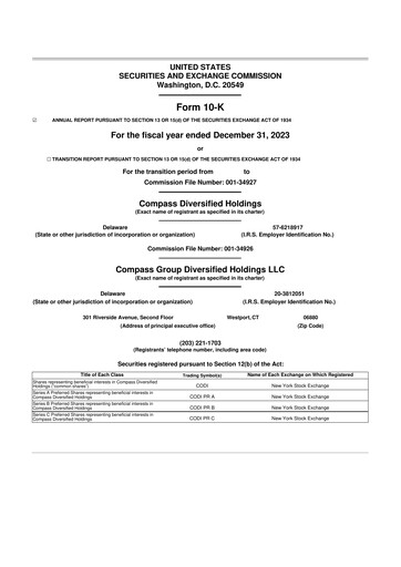 Thumbnail Compass Diversified Holdings 10-K Annual Report 2023