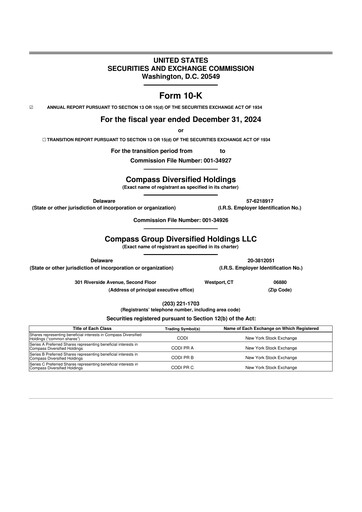 Thumbnail Compass Diversified Holdings 10-K Annual Report 2024