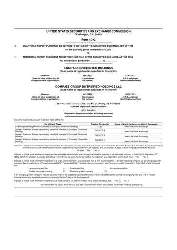 Thumbnail Compass Diversified Holdings 10-Q Quarterly Report FY2025 