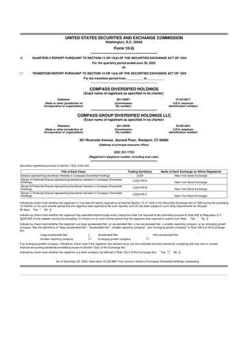Thumbnail Compass Diversified Holdings 10-Q Quarterly Report FY2025 