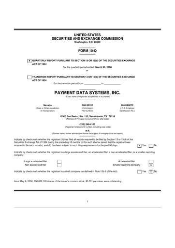 Vorschaubild Usio 10-Q Quartalsbericht  