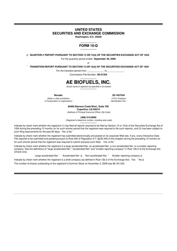 Thumbnail Aemetis 10-Q Quarterly Report FY 