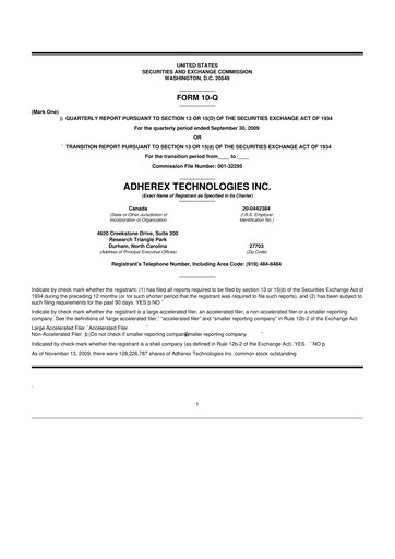 Miniature Fennec Pharmaceuticals 10-Q Rapport trimestriel  