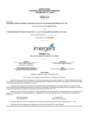 Thumbnail Crexendo 10-Q Quarterly Report FY2011 