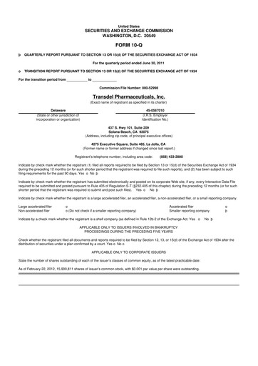 Vorschaubild Harrow, Inc. 10-Q Quartalsbericht 2011 