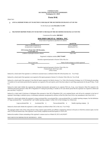 Thumbnail Dolphin Entertainment
 10-K Annual Report 2011