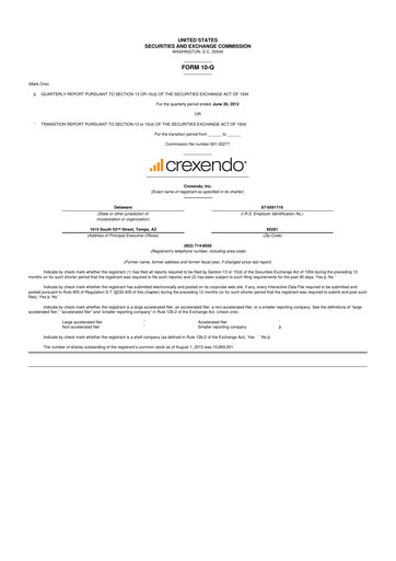 Thumbnail Crexendo 10-Q Quarterly Report FY2012 