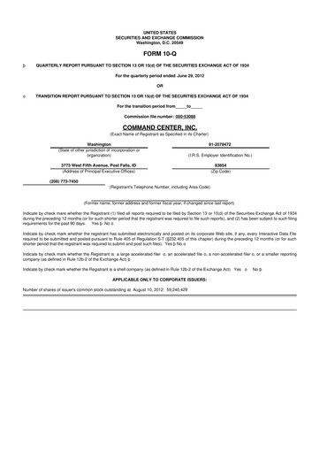 Miniature HireQuest 10-Q Rapport trimestriel 2012 