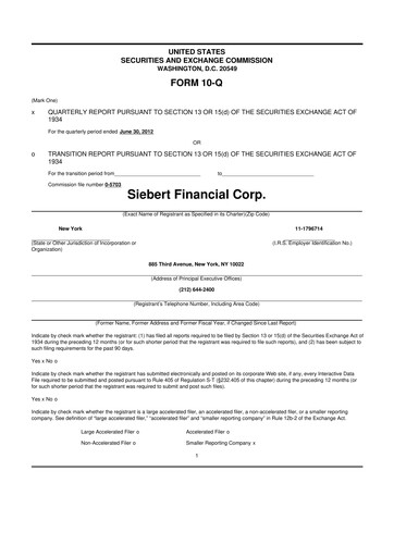 Thumbnail Siebert Financial 10-Q Quarterly Report FY 