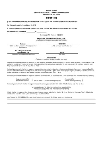 Vorschaubild Harrow, Inc. 10-Q Quartalsbericht 2012 