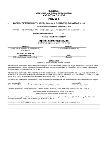 Vorschaubild Harrow, Inc. 10-Q Quartalsbericht 2012 