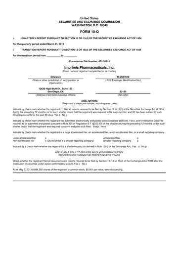 Vorschaubild Harrow, Inc. 10-Q Quartalsbericht 2013 