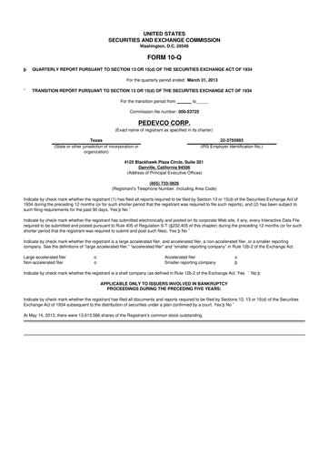 Thumbnail PEDEVCO
 10-Q Quarterly Report FY2013 