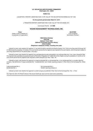 Thumbnail Sanara MedTech 10-Q Quarterly Report FY2014 