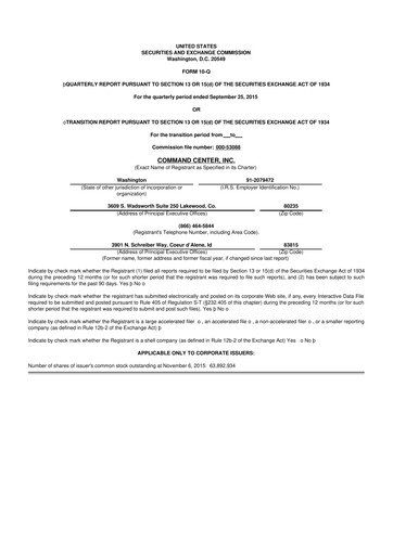 Miniature HireQuest 10-Q Rapport trimestriel 2015 