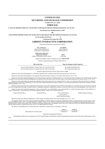 Thumbnail QVC Group 10-K Annual Report 2011