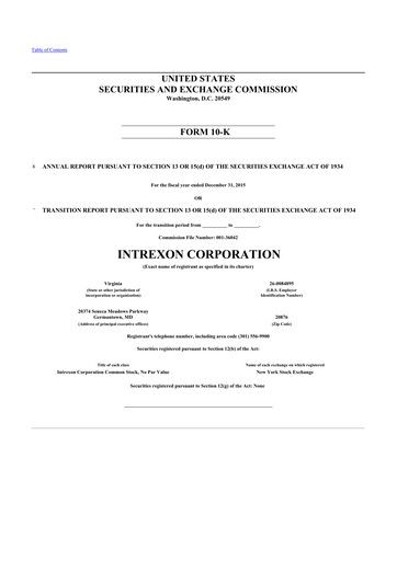 Thumbnail Precigen 10-K Annual Report 2015