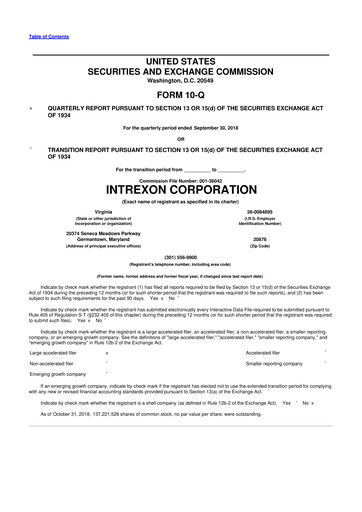 Thumbnail Precigen 10-Q Quarterly Report FY2018 