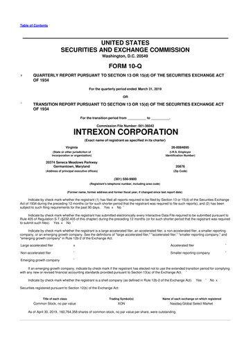 Thumbnail Precigen 10-Q Quarterly Report FY2019 