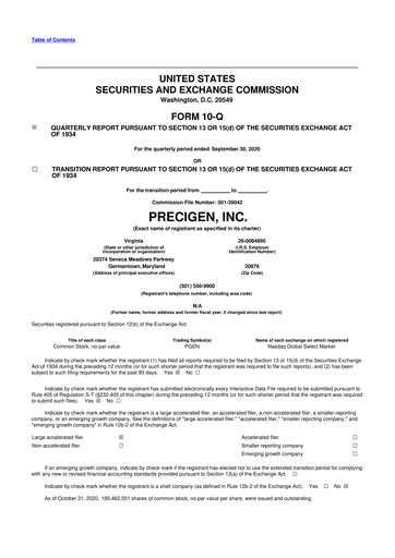 Thumbnail Precigen 10-Q Quarterly Report FY2020 