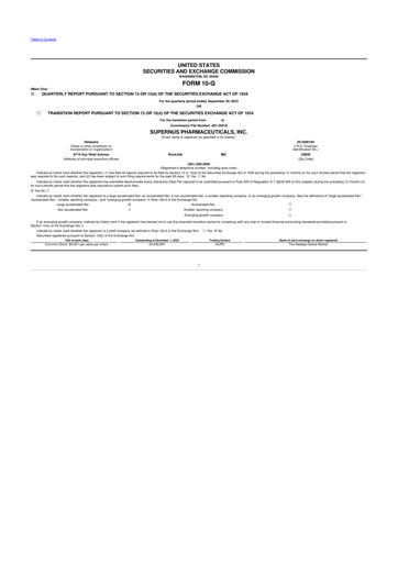 Thumbnail Supernus Pharmaceuticals
 10-Q Quarterly Report FY2023 