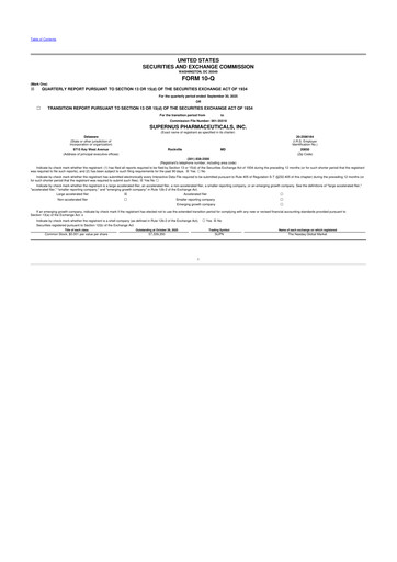 Thumbnail Supernus Pharmaceuticals
 10-Q Quarterly Report FY2025 