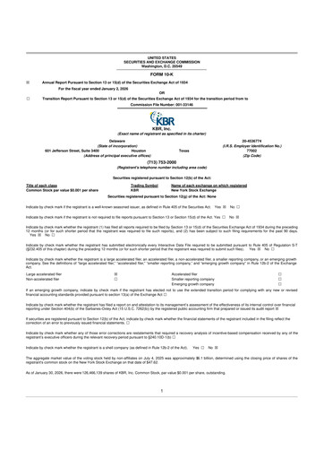 Thumbnail KBR
 10-K Annual Report 2025