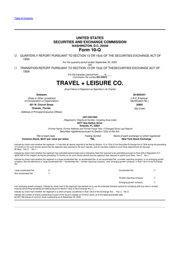 Thumbnail Travel + Leisure 10-Q Quarterly Report FY2025 