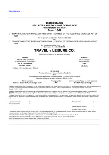 Thumbnail Travel + Leisure 10-Q Quarterly Report FY2026 Q3