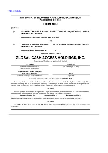 Thumbnail Everi Holdings
 10-Q Quarterly Report FY 