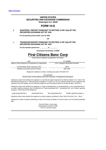 Vorschaubild Civista Bancshares
 10-Q Quartalsbericht  