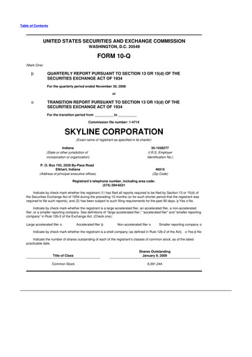 Miniature Champion Homes 10-Q Rapport trimestriel  