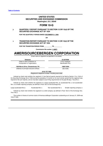 Vorschaubild Cencora 10-Q Quartalsbericht  