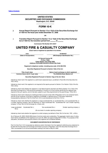 Thumbnail United Fire Group 10-K Annual Report 
