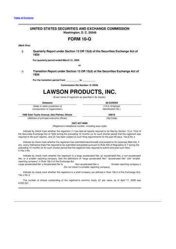 Thumbnail Distribution Solutions Group 10-Q Quarterly Report FY 