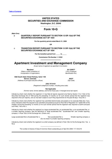Thumbnail Aimco 10-Q Quarterly Report FY 