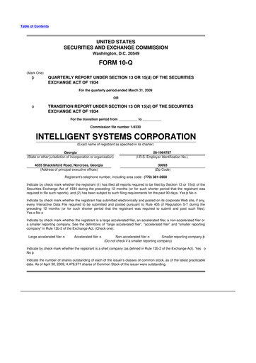 Miniature CoreCard 10-Q Rapport trimestriel  