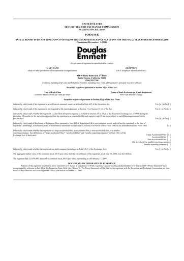 Thumbnail Douglas Emmett 10-K Annual Report 